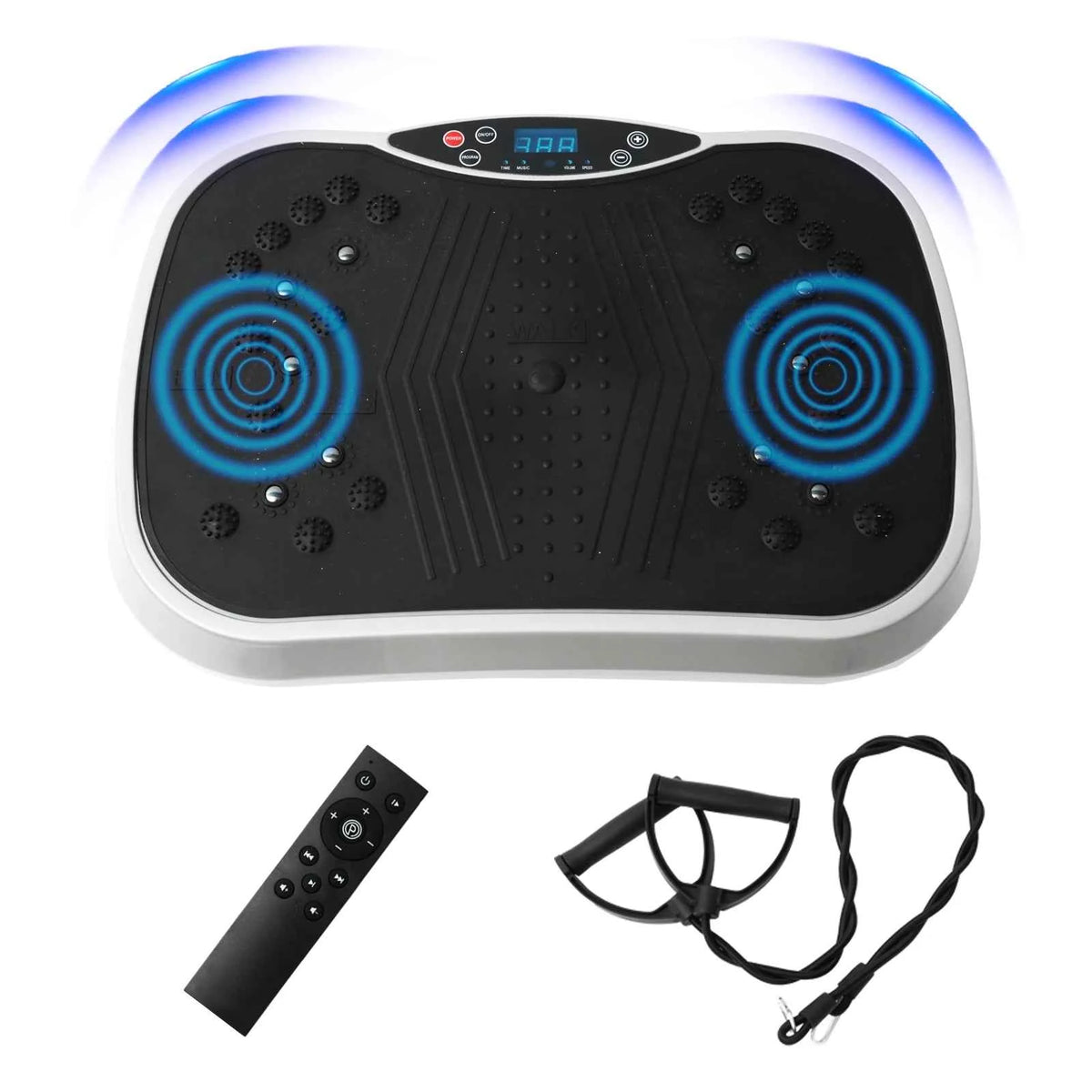 Vibration Plate Exercise Machine. Portable Fat-Burning Machine.  220 lbs limit. Full-Body Workout Shaker. BT Remote Control