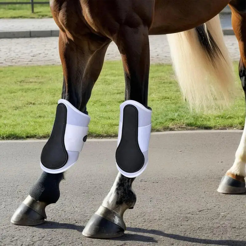 1 Pair Breathable Horse Fly Leg Boots. For Jumping & Training
