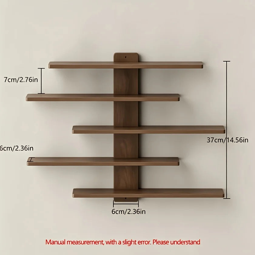 4-Piece Set of Collectible Floating Wall Racks, Multi-Tiered Wall Shelving Units, Versatile Display Stands, Suitable for Office and Home Decor, Ideal for Storing Statues and Small Figurines, Decorative Shelves, Functional Sto