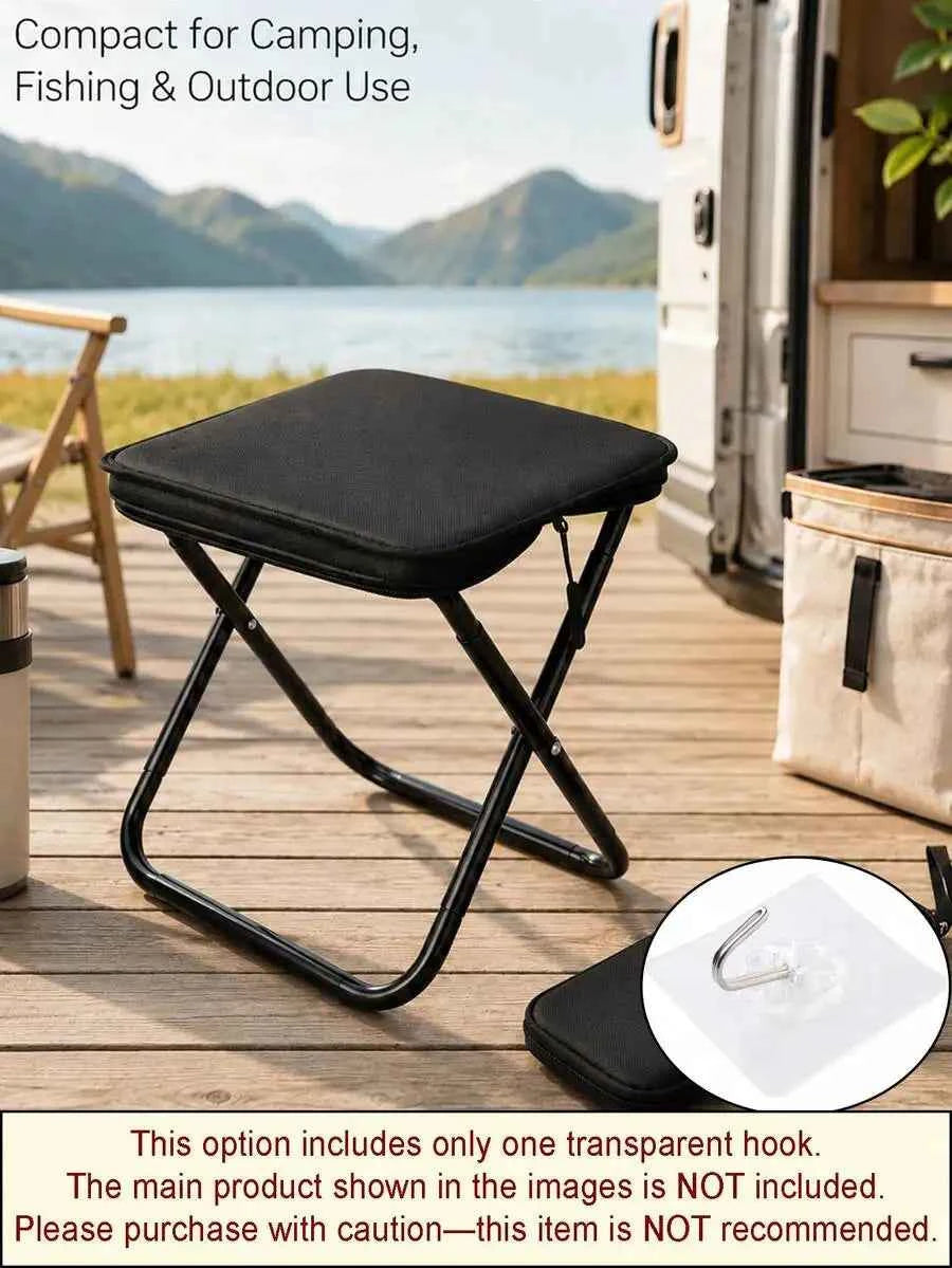 Portable Black Folding Camping Chair (Includes Storage Bag)-A Lightweight, Compact Travel Chair Featuring A Sturdy X-Frame