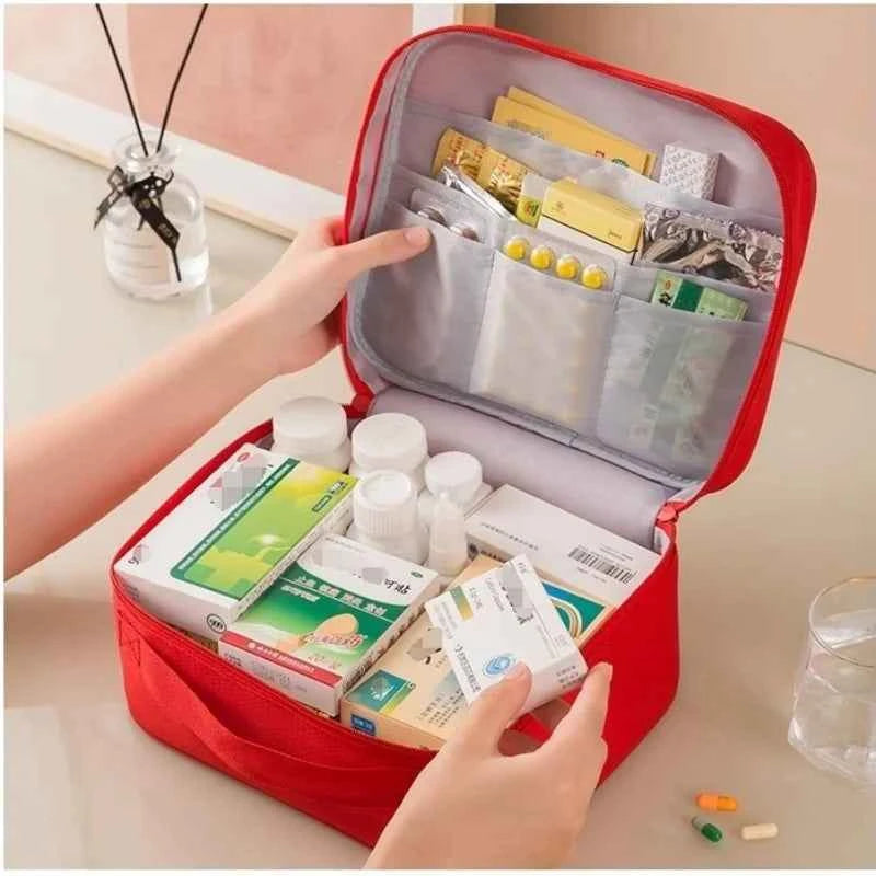 3Pcs Portable Emergency Medical Storage Bag Set, Multipurpose First Aid Kit Organizer for Home, Camping, Travel, Outdoor