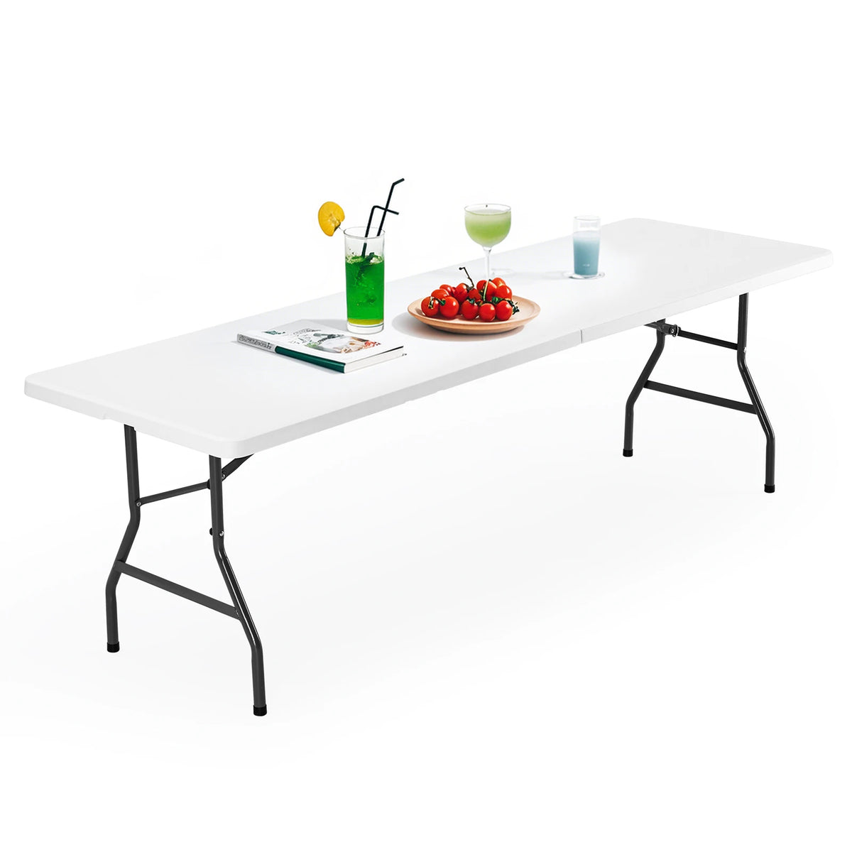 JHK Portable Folding Outdoor Camping or Hiking Table. Heavy Duty Foldable Table with Carrying Handle Safety Lock For Camping Furniture - Myaccessoriesstore