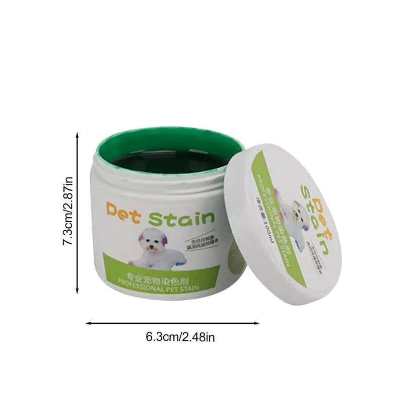 Pet Hair Dye Cream, 100ML, Pet Hair Coloring Cream, Easy To Use. Pet Hair Dye Plant Extract. Bright Color Pet Hair Dye