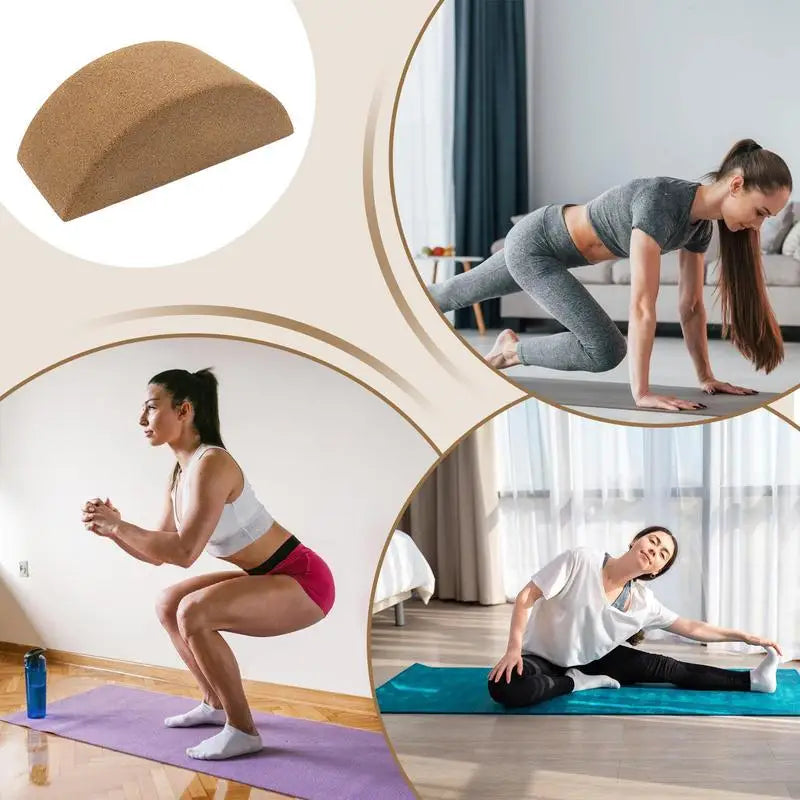 Yoga Exercise Bricks, Natural Cork. Dance Training Yoga Bricks. Indoor or Outdoor Sports Training.  Cork Blocks