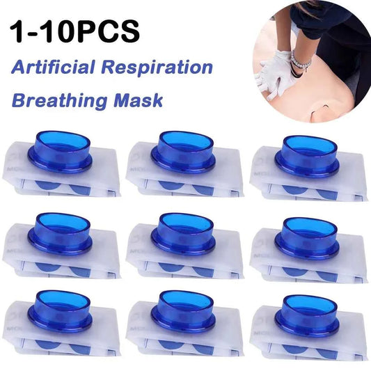 Disposable First Aid Breathing Respirator.  Mouth to Mouth CPR. Face Shield.  Artificial Respiration Breathing Mask. Emergency Rescue