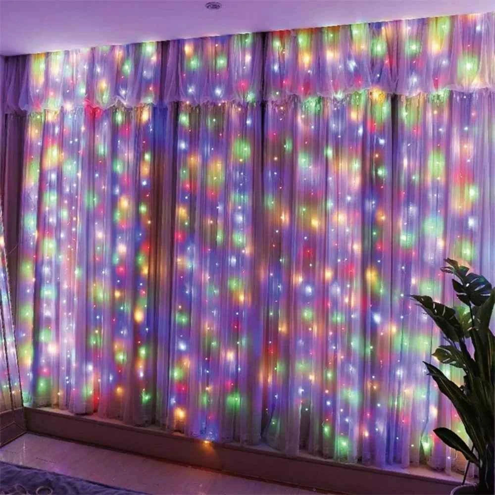3/6m LED Curtain String Lights. USB Festoon Remote Contro.l Garland Fairy Lights. Wedding, Christmas Decoration for Home, Bedroom