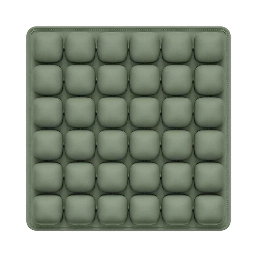 Adjustable Press-to-Inflate Seat Cushion | Pressure Relief for Office, Car & Airplane, Fabric Breathable & Anti-Slip,