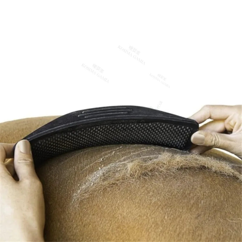 Horse Brushes. Massage Cleaning Brush for Horse Grooming. Flea & Tick Removal, Rubber Hair Comb, Mane  & Tail Bristle Brush