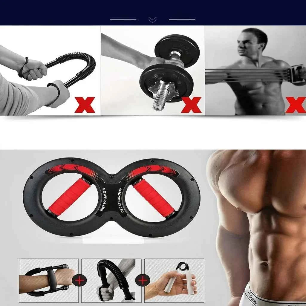 1pc 8-Shaped Arm Strength Trainer, Wrist And Forearm Exerciser, Multifunctional For Arm Muscle Building, Strength Training, Workout