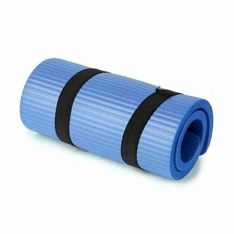Non Slip Extra Thick 15mm Yoga Mat with Carrying Strap Exercise Pad 24" x 10"