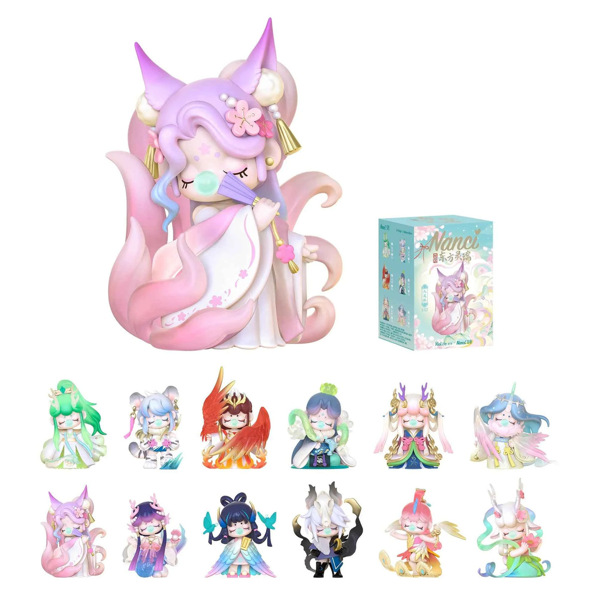 Rolife Nanci Blind Box Oriental Mythological Creatures. Action Figure Collectible Doll Toys Surprise Box for Kids, Friends, Adults