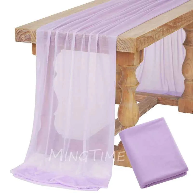 Soft Table Runner, Blush Dust Pink Gauze Rustic, For any Occasion. Dinning Ornament Decoration