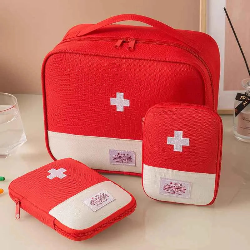 3Pcs Portable Emergency Medical Storage Bag Set, Multipurpose First Aid Kit Organizer for Home, Camping, Travel, Outdoor
