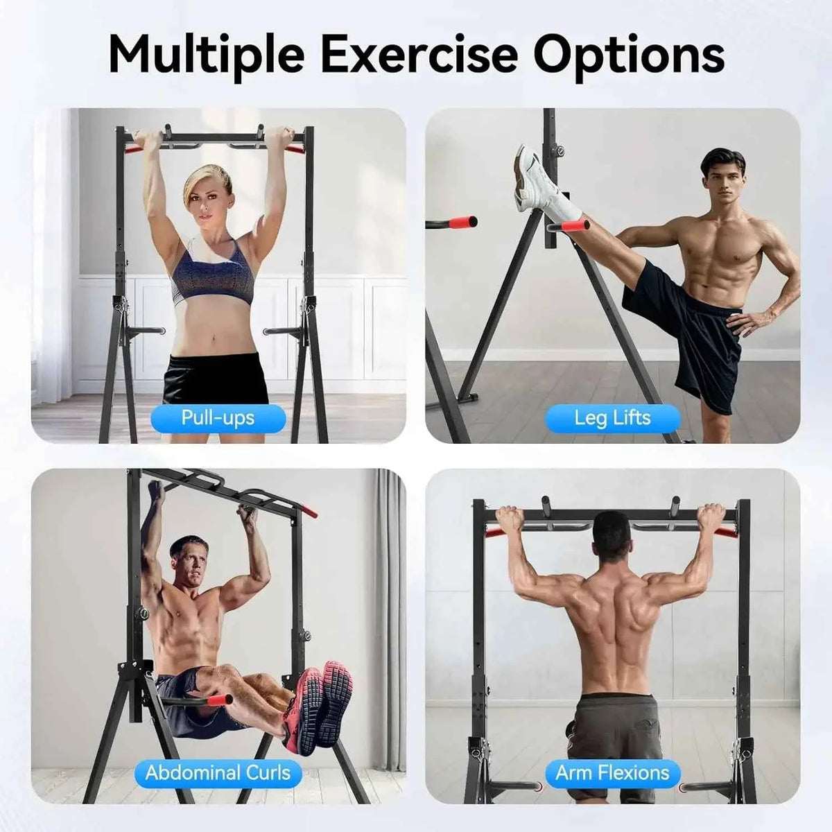 Pull Up Bar, Dip Bar.  Dip Station. Height Adjustable Free Standing Chin Up Bar. Home Gym Equipment 440LBS Weight