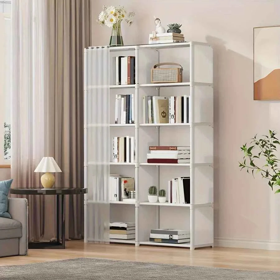 A Versatile 6-Tier Storage Shelf That Is Easy to Assemble, Measuring 15.75 Inches.