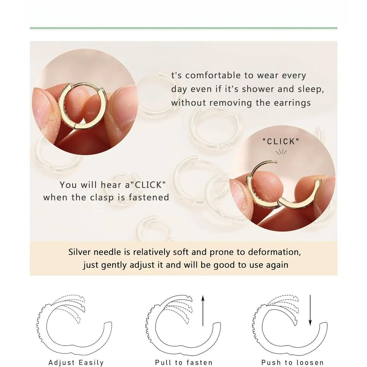 5Pairs Small Hoop Earrings Set for Women, 14K Gold Plated Lightweight Tiny Huggie Hoops, Mini Cartilage Earrings Pack. Hypoallergenic Ear Piercing, Earring Stacking Set