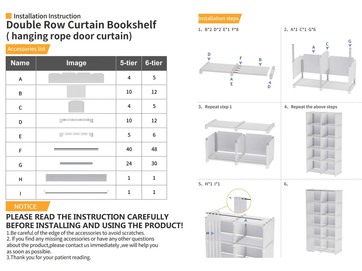 A Versatile 6-Tier Storage Shelf That Is Easy to Assemble, Measuring 15.75 Inches.