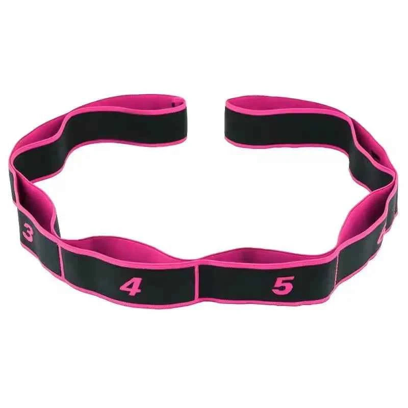 8/10 Sections of Resistance Band.  for Yoga, Stretching, Pilates, Fitness.  Elastic Stretch Training Tension Belt