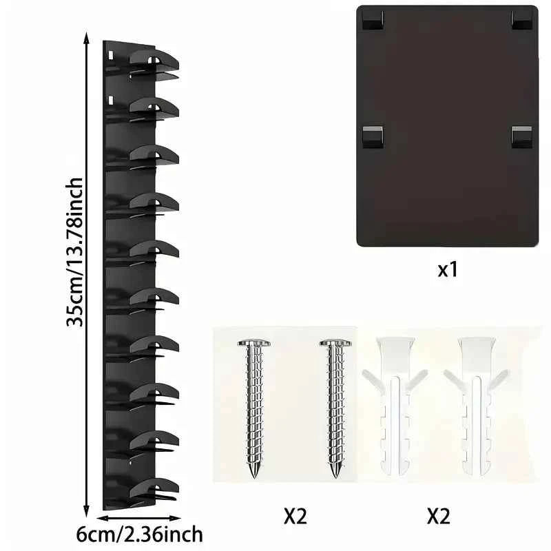 Wall Mounted Hat Organizer Holds 18 Baseball Caps Home Storage Holder,  1 or 2 pieces