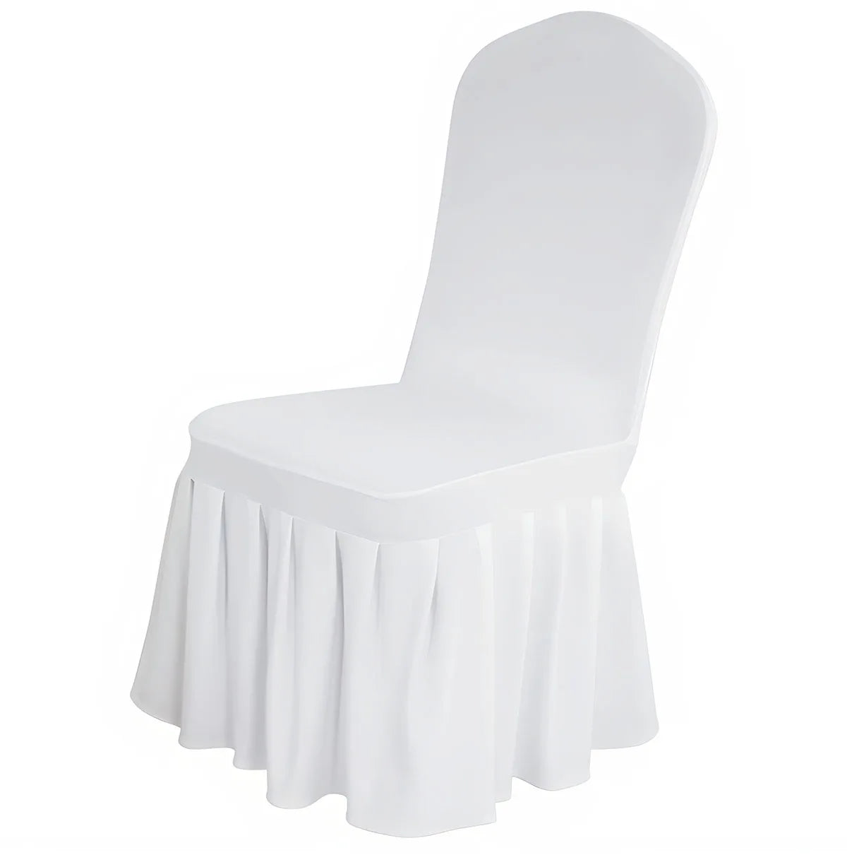 50/100pcs Pleated Skirt Spandex Chair Cover. Hotel Banquet Party Events or Wedding Decoration. Seat Protector Covers.