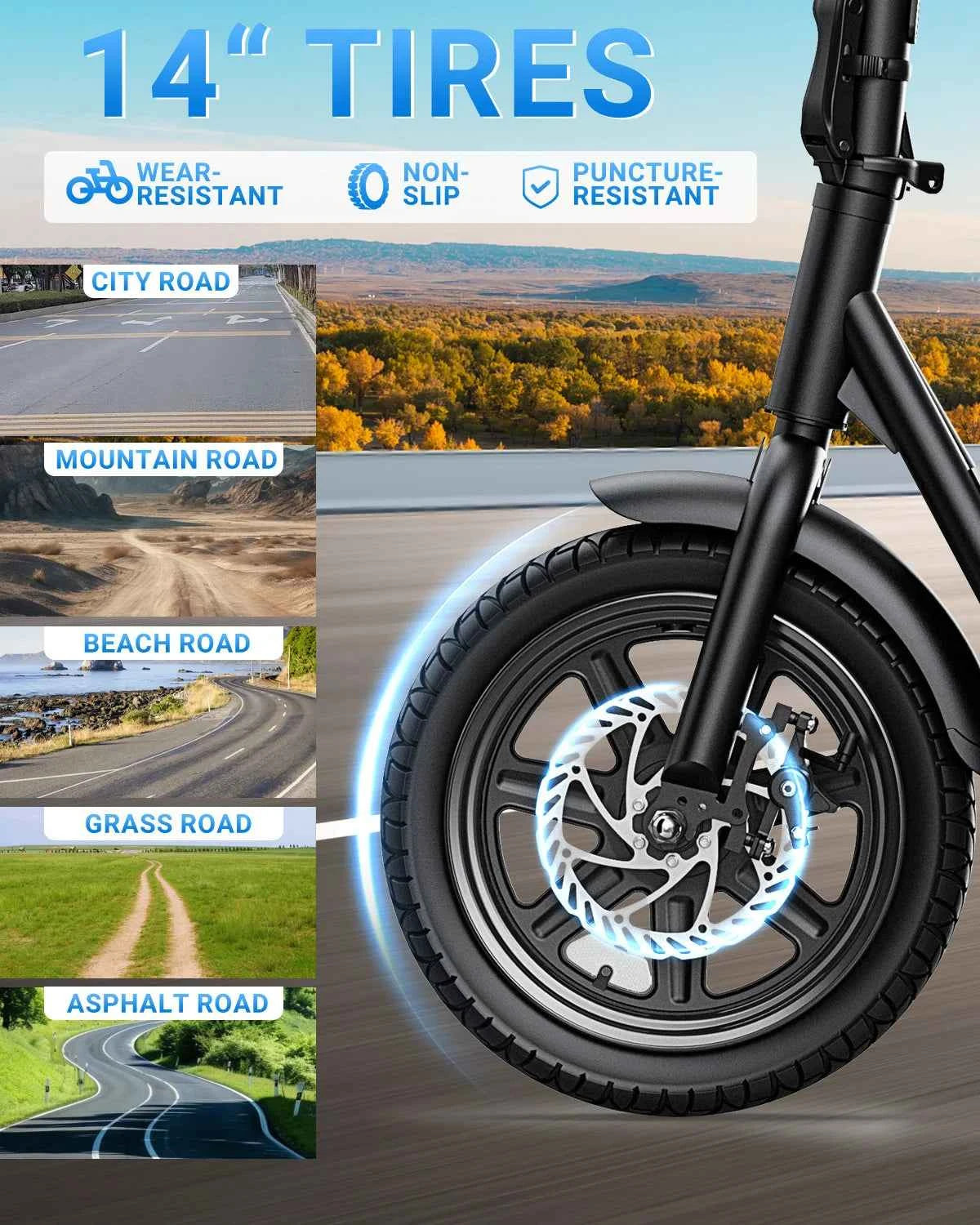 DYU C4 14 inch Folding Electric Scooter. 500W Peak, 20MPH. 280Wh Battery. Compact, City Commuter E-Scooter Style UL2849