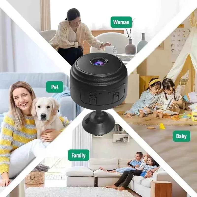 WiFi  Video Recorder, Security Protection, HD Mini Camera Smart Home Monitoring For Infants and Pets