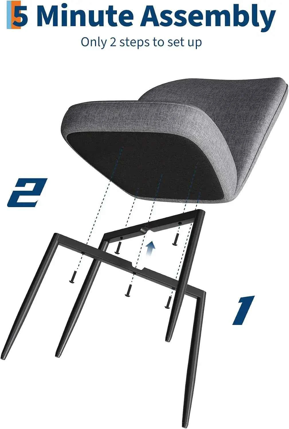 2 Dining Room Chairs. Chairs are  Light Luxury