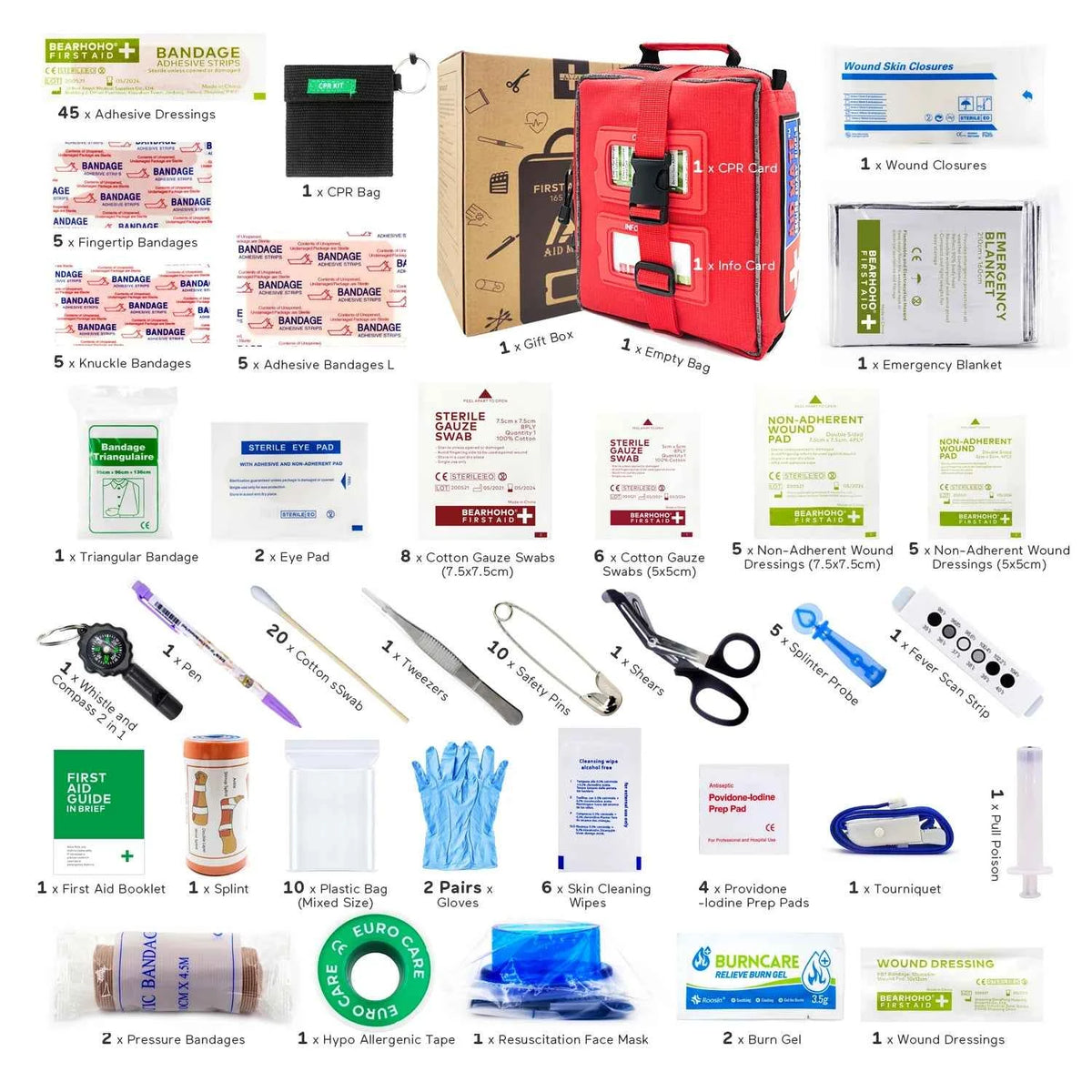 M Molle Professional First Aid Kit Full /Empty Emergency Survival Kit .Trauma Bag for Cycling, Camping ,Hiking, Travel, Outdoor, IFAK