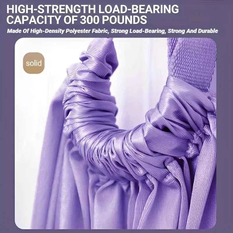 Adjustable Aerial Yoga Strap. Pull Rope Women Hammock. Stretch and Leg Splits Trainer.  Gym Belt that can Swing. Stretching Fitness