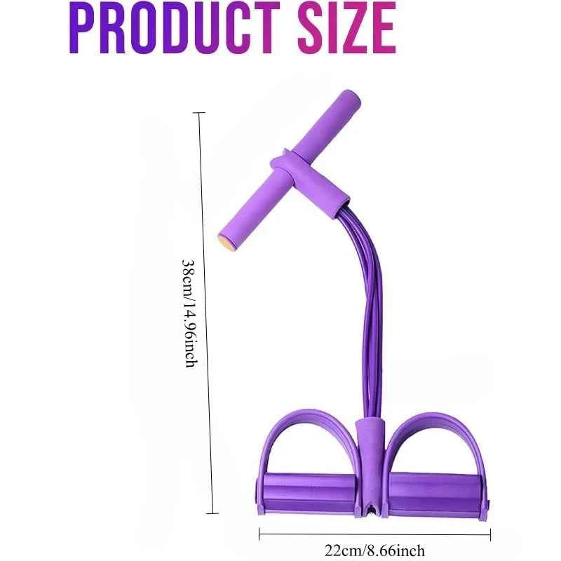 Multi-Scenario Resistance Trainer, 38cm/14.96in, Lightweight & Compact, for Slimming Abdomen,Lifting Chest & Hip, Indoor/Outdoor