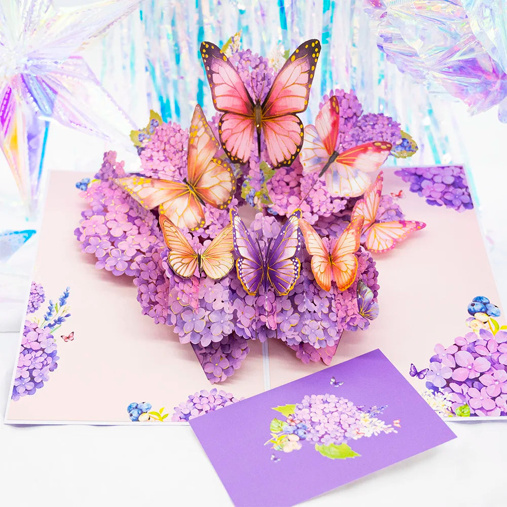 3D Pop Up Flower Greeting Cards or Wedding Card or Anniversary, Thanksgiving, Valentines Day, Birthday, Gift, Thank You Cards, or Handmade Cards