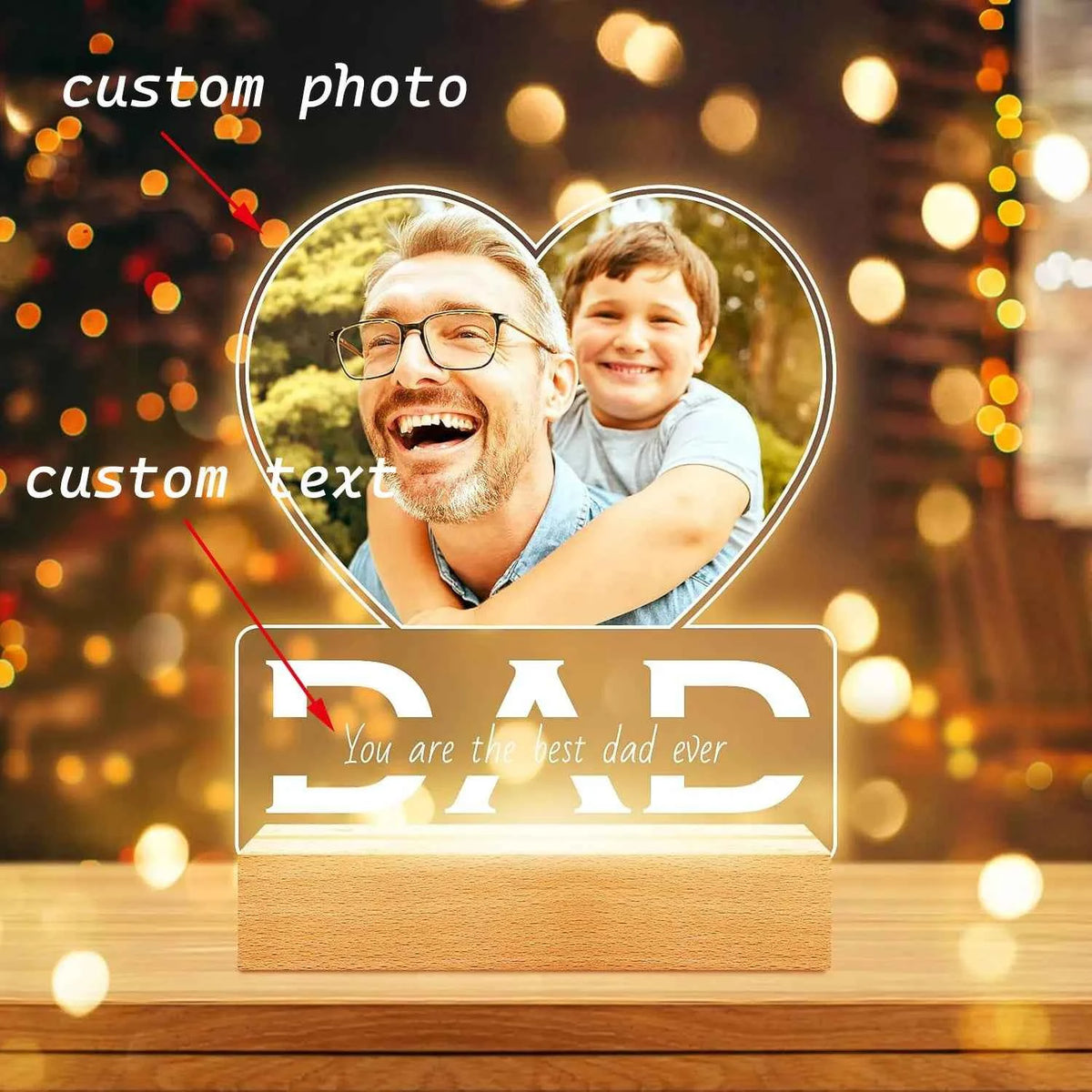 Custom Couple Acrylic Plaque With Picture Frame. Personalized Photo Frame for Anniversary, Wedding, Couple Romantic Keepsake Gift