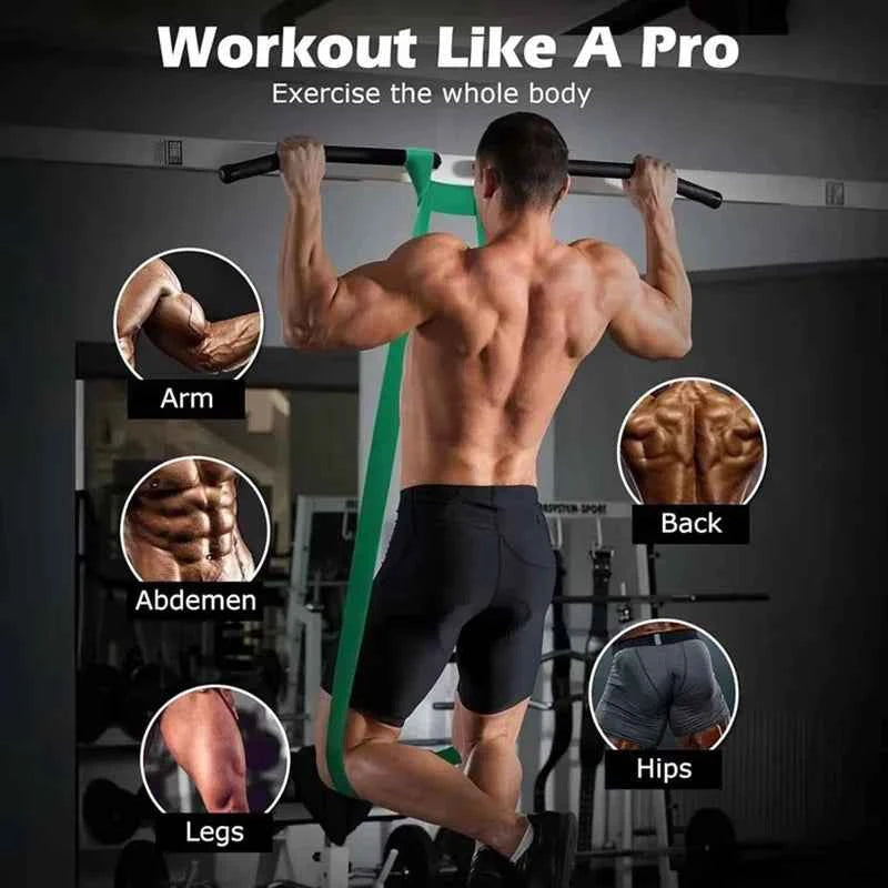 Heavy Duty Resistance Bands. Set 5 Loop for Gym Exercise, Pull up Fitness Workout