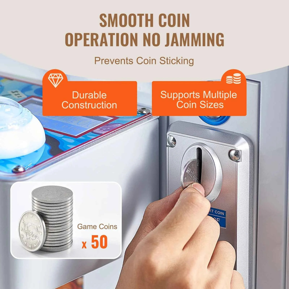 SucceBuy Claw Machine 0-3” Jaw Diameter 0-5” Jaw lifting Crane. Prize Grabber. Commercial Arcade Game Toys For Kids 7-12 years old