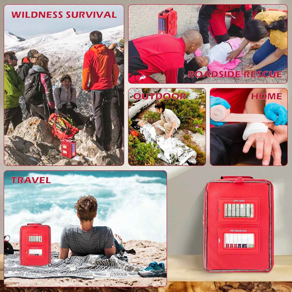 M Molle Professional First Aid Kit Full /Empty Emergency Survival Kit .Trauma Bag for Cycling, Camping ,Hiking, Travel, Outdoor, IFAK