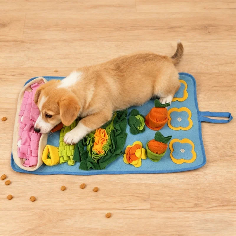 Dog Snuffle Mat Puzzle Toy For Dogs, Interactive Feeding Rug For Training Boredom Relief,  Indoor Use & Washable Design
