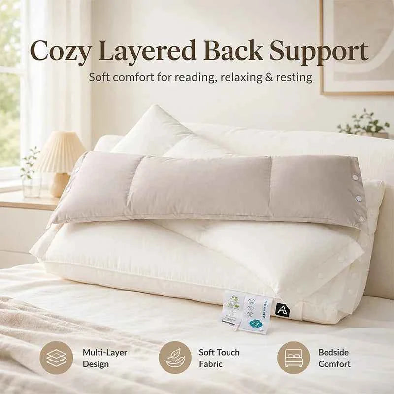 2pcs Pillows 3-in-1 Detachable Pillows, Multifunctional Portable and Comfortable Pillows for Home Use with Fiber filling