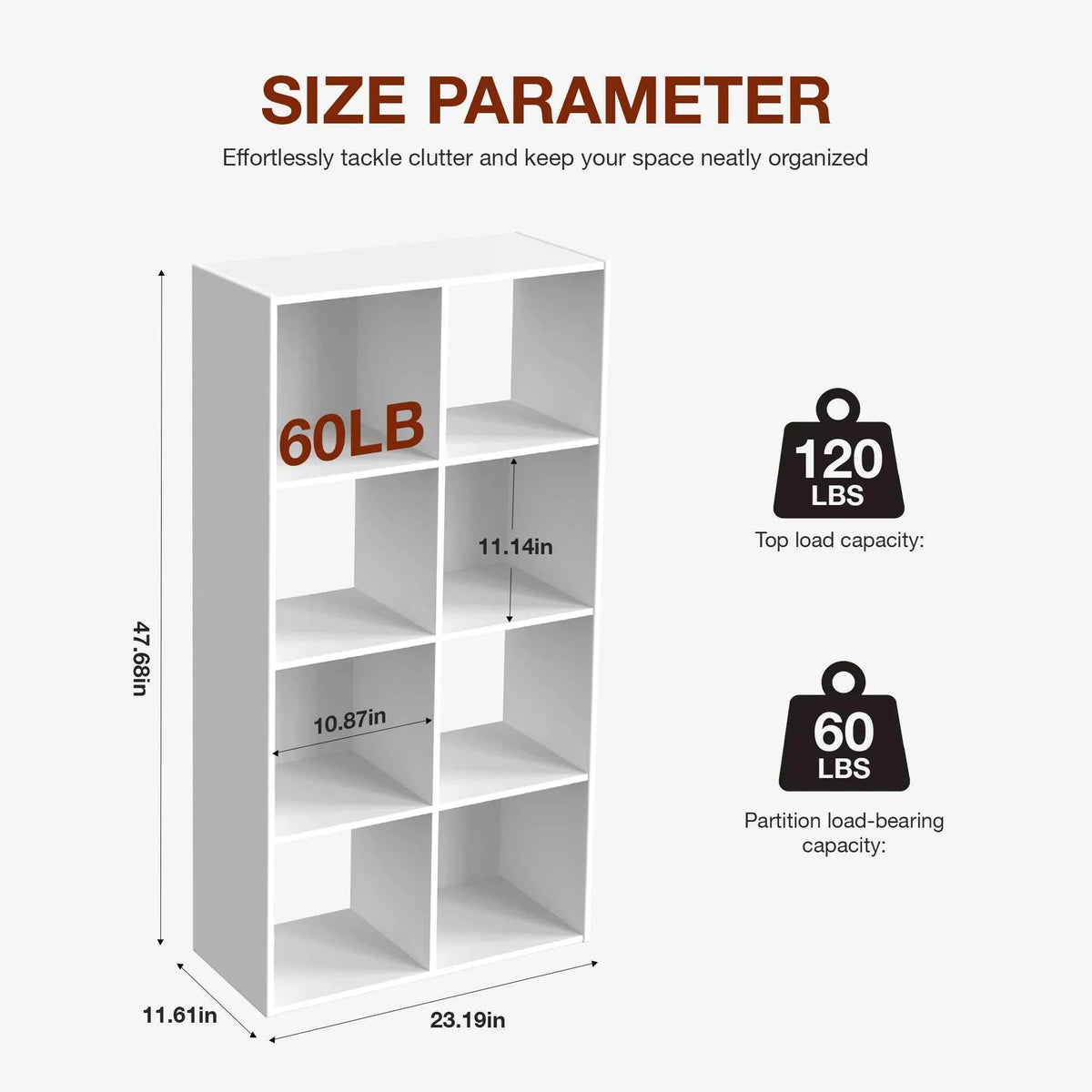 JHK 9 Cube Wooden Storage or Bookcase Organizer.