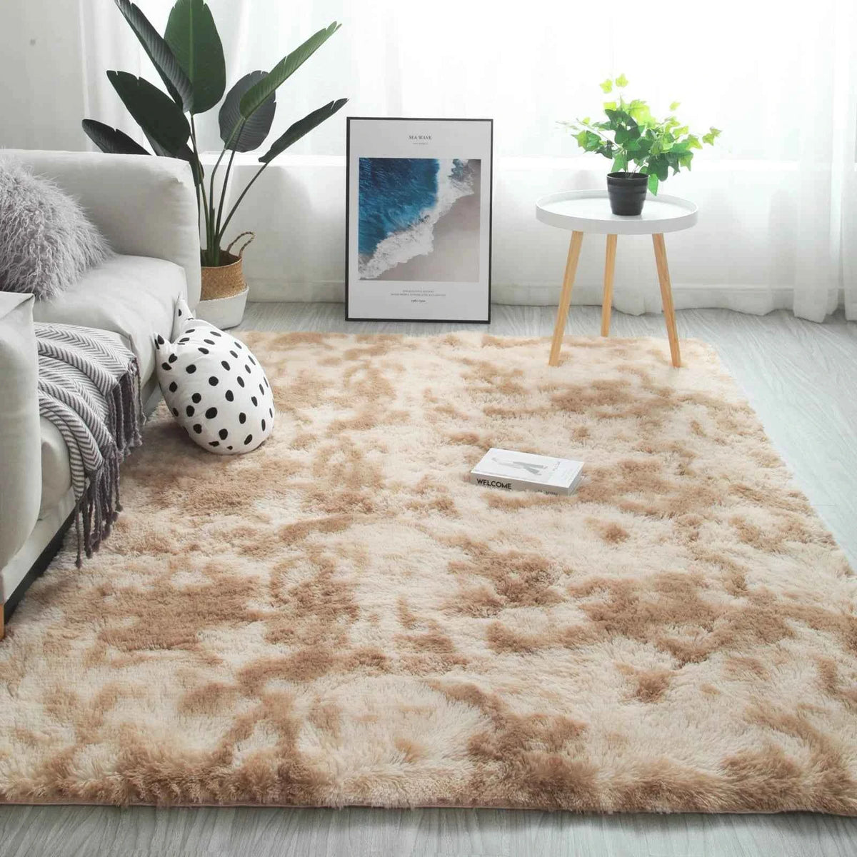 VIKAMA Ultra-Soft Puffy Rug Indoor Floor Mat, for any room of the home