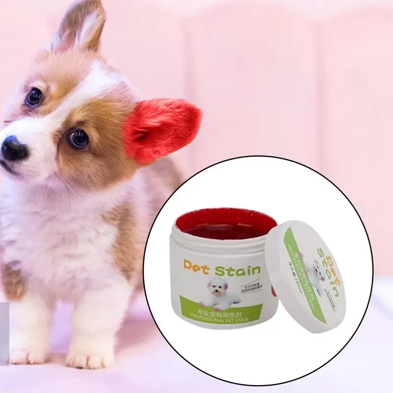 Pet Hair Dye Cream, 100ML, Pet Hair Coloring Cream, Easy To Use. Pet Hair Dye Plant Extract. Bright Color Pet Hair Dye
