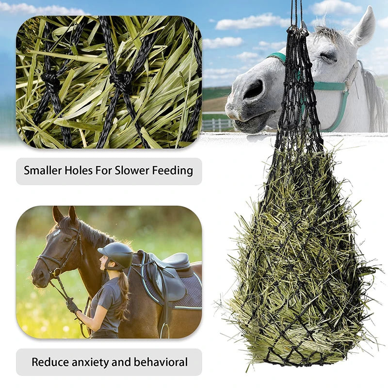 Haylage Net Durable Horse Care Products with Small Holed Hay net Equipment, Slow Feed Hay Feeder. Net Bags For Horse