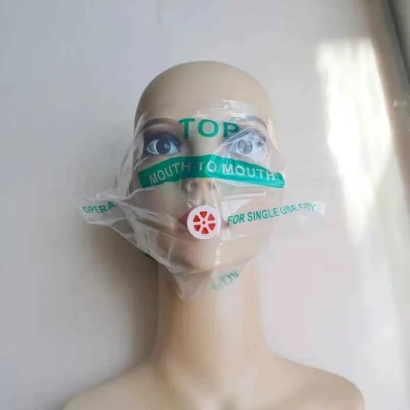 1~10pc Outdoor Rescue Health Care Tools.  Jetting Resuscitator Mask Key chain. First Aid Emergency Face Shield CPR Mask Professional