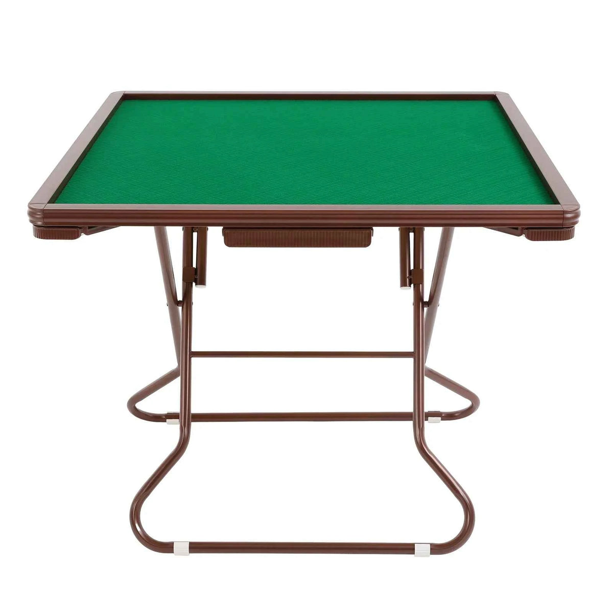 Foldable Square portable table. Wood Board, Velvet Desktop. Q195 Plastic Steel Frame. 150KG Load Noise Reduction, Anti-slip. Table Leg Rounded, Safe Corners. Built-in 4 Cup Holders & 4 Hidden Storage Drawers. Raised Anti-slip