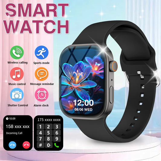 Smart Watch Bluetooth Call and Message Display. Fitness Monitoring Bracelet. Christmas Gift, Suitable for Android iPhone