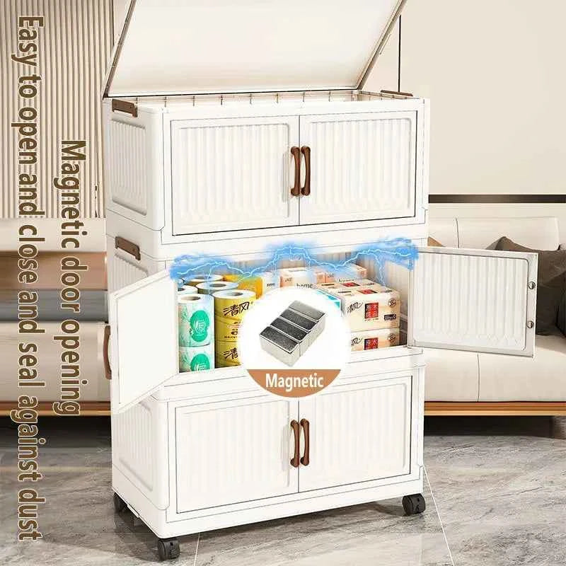 Thickened Home Storage Cabinet .No-Install.  Plastic Cabinet.  Multi-Purpose Organizer