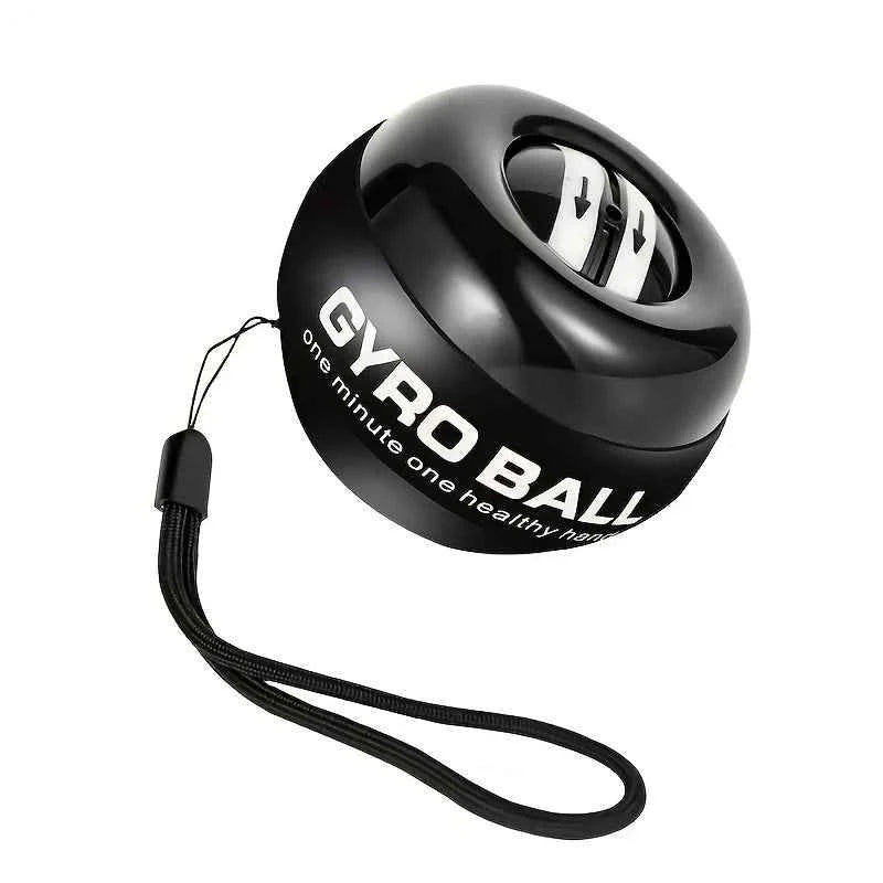 Self-Starting Black Wrist Gyro Ball: Strength Trainer for Adult Wrist, Forearm, and Finger Muscles –  Fitness Equipment for Strengthening Bones and Muscles