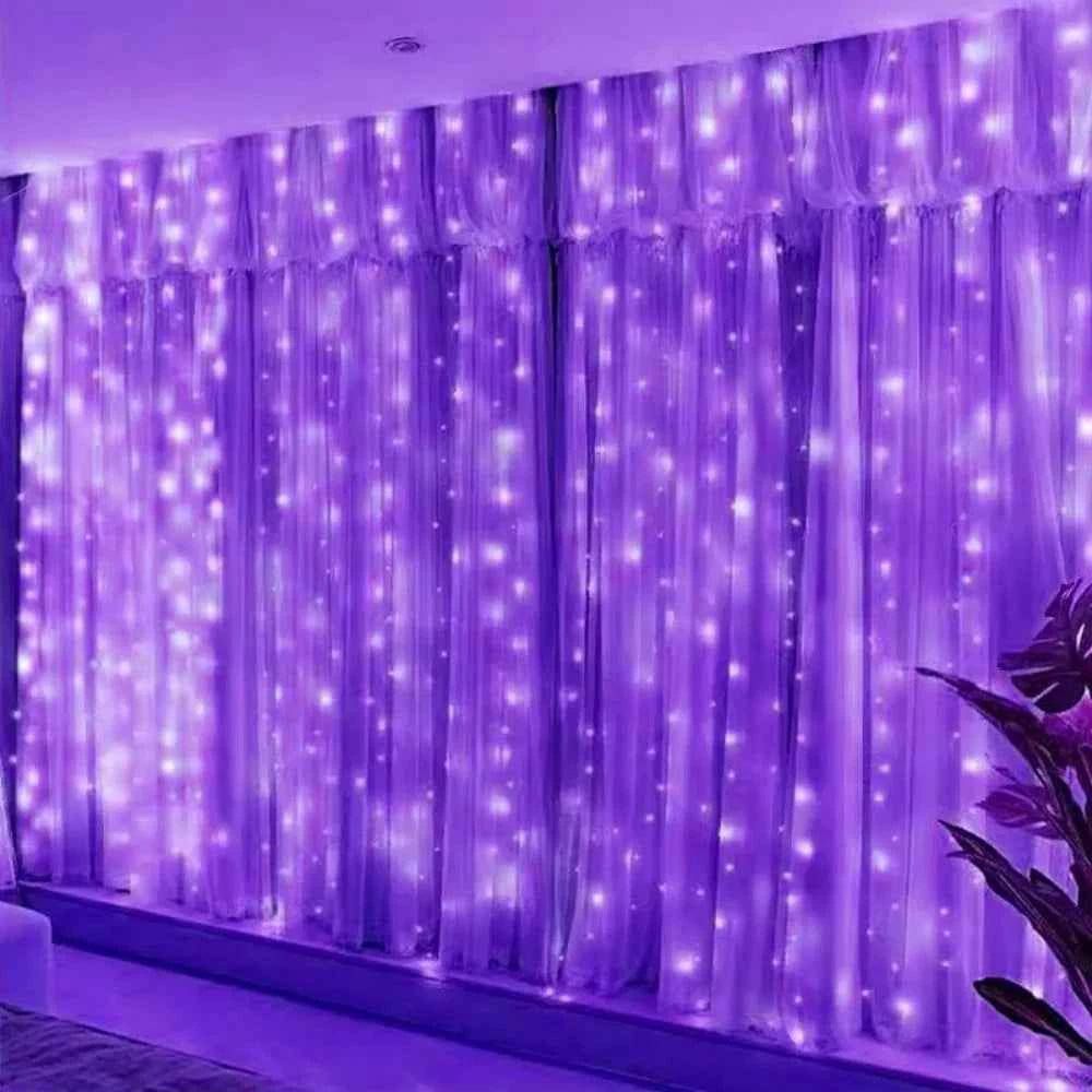 3/6m LED Curtain String Lights. USB Festoon Remote Contro.l Garland Fairy Lights. Wedding, Christmas Decoration for Home, Bedroom