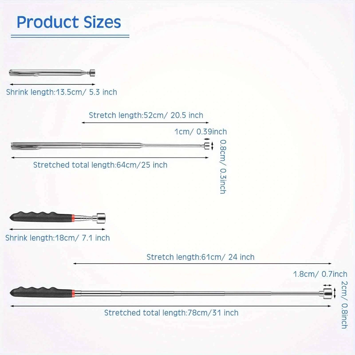 Telescopic Magnet Picking Tool for Hard to Reach Areas