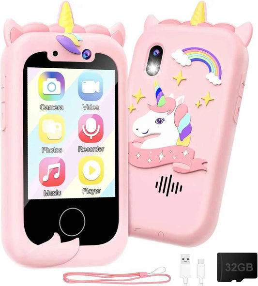 Kids Smart Phone. Christmas, Birthday Gifts for Girls Age 3-10 - Working Real Play Cell Phone - Toddler Toy Learning Phone