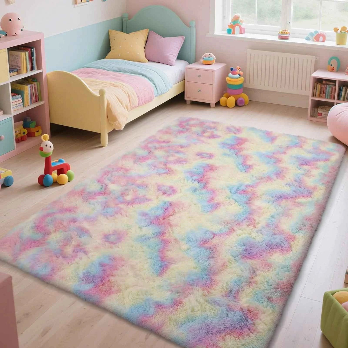 VIKAMA Ultra-Soft Puffy Rug Indoor Floor Mat, for any room of the home